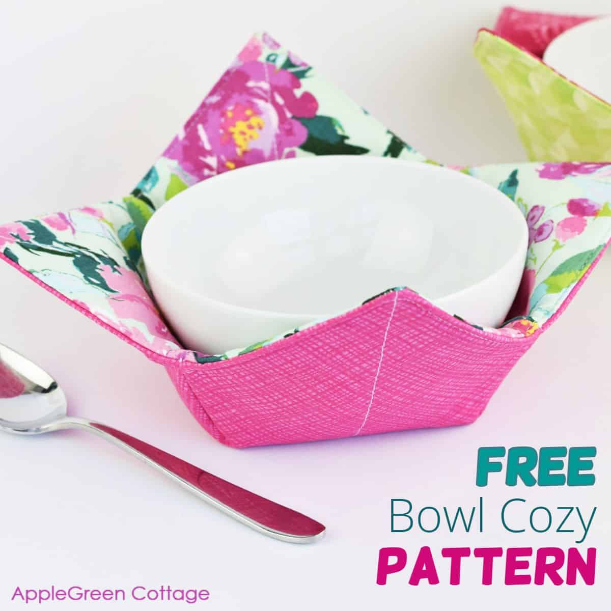 microwave bowl cozy pattern - applegreen cottage